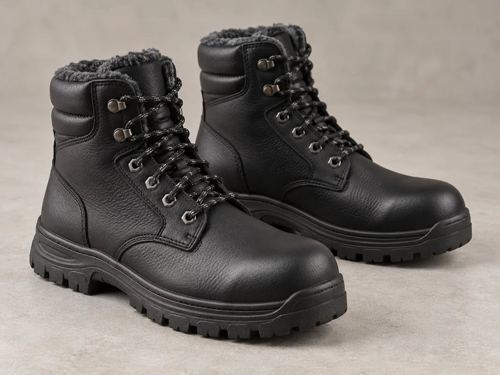 Kategorienmotiv: robuste gefütterte Arbeitsstiefel für den Winter